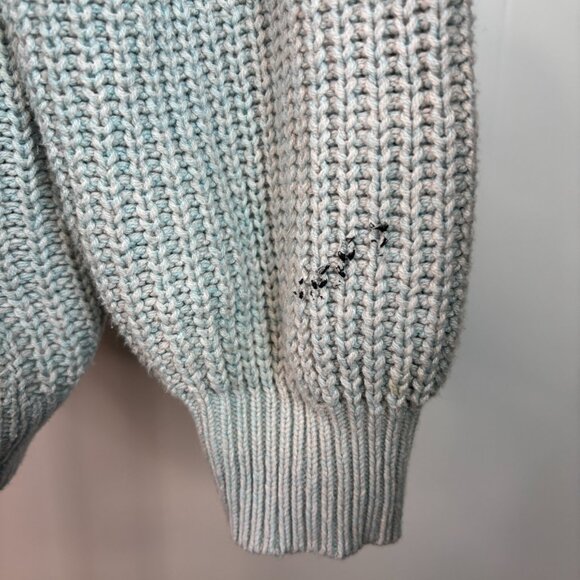 Old Navy Sweater Medium Blue V-Neck Cotton Blend Long Sleeve Pullover Women's - Picture 3 of 9